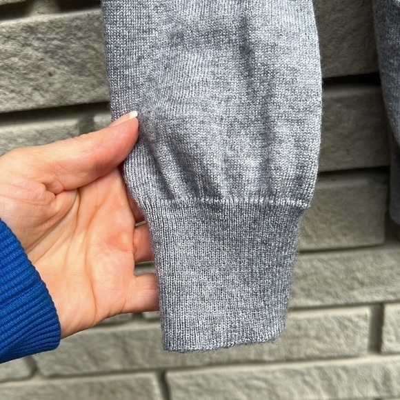 Alpha Massimo Rebecchi Wool/Angora/Cashmere Blend Grey Cardigan Sz S - Picture 6 of 10